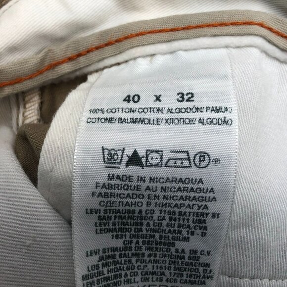 Dockers Mens D3 Classic Pants Size 40x32 Flat Front Khaki Straight Chino Casual - Picture 5 of 16